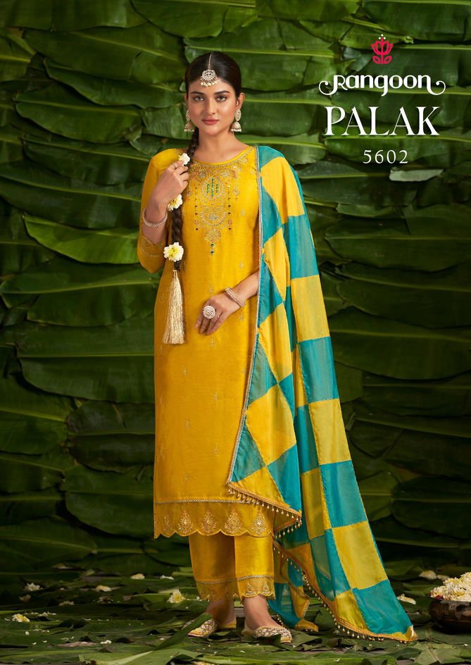 Palak By Rangoon Viscose Fancy Work Kurti With Bottom Dupatta Wholesale Price In Surat